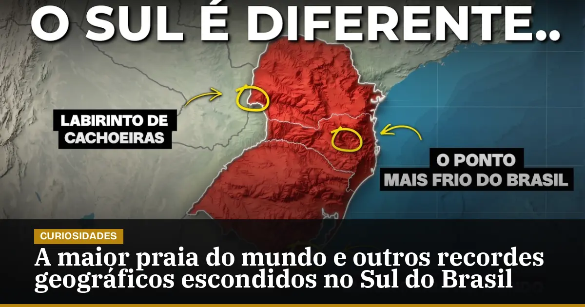 A maior praia do mundo e outros recordes geográficos escondidos no Sul do Brasil