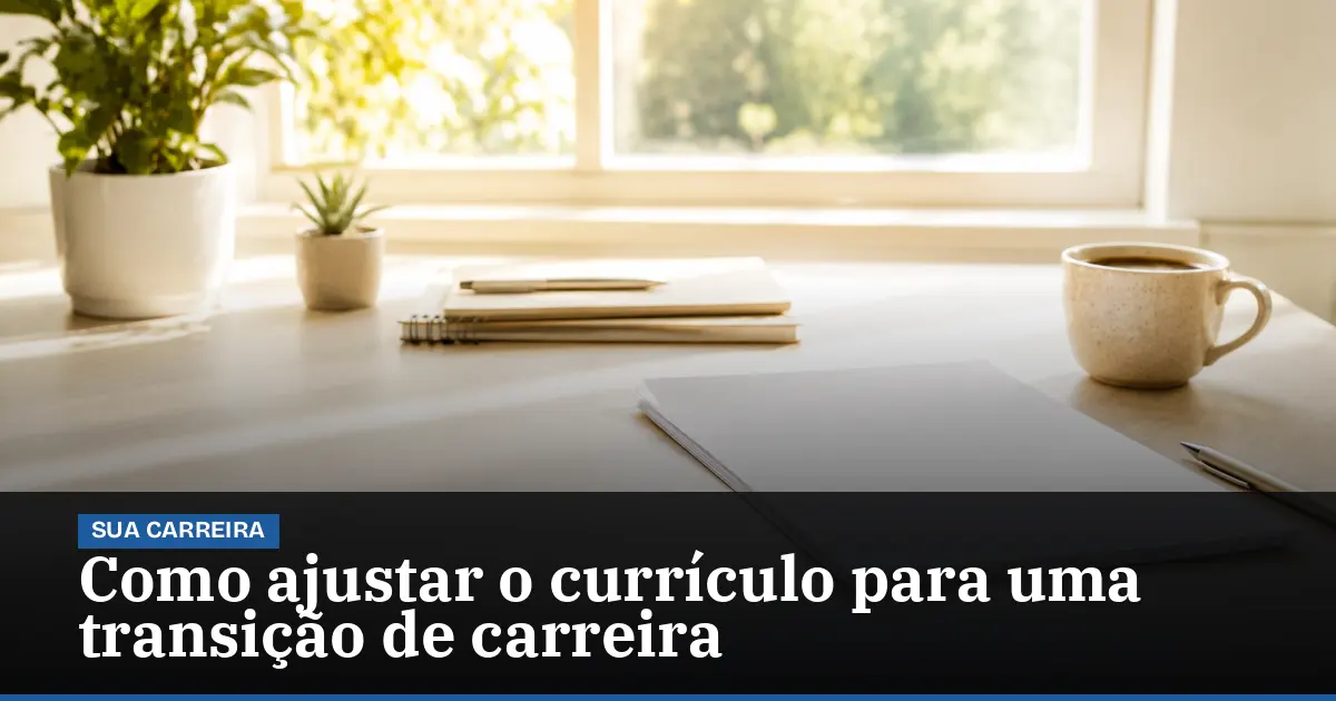 Como ajustar o currículo para uma transição de carreira